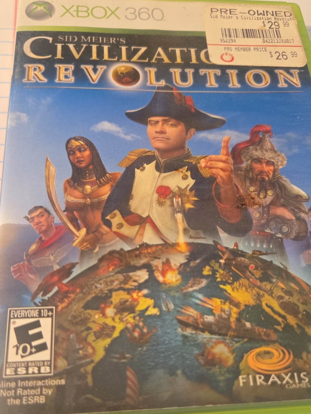 Sid Meier's Civilization Revolution - (Black) xbox 360 Game